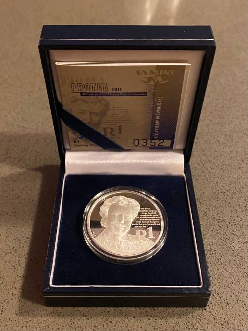 Stunning Proof RSA 2011 Coetzee Silver Protea R1