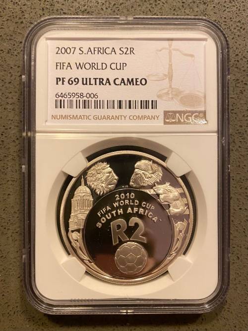 Graded RSA 2007 FIFA WC Proof Silver R2: NGC PF69UC