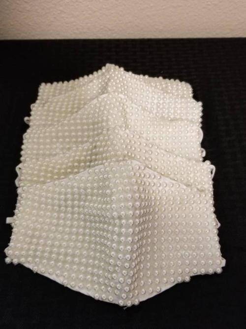 Designer Pearl Face Mask