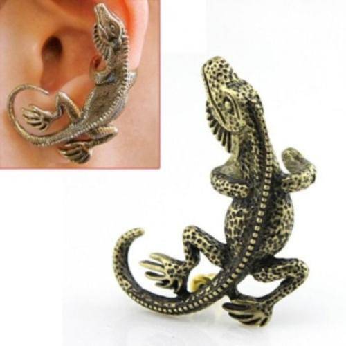 10 ON AUCTION!! Vintage Single Lizard Studs Earring Ear Hook Eardrop