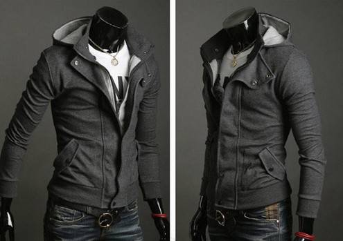 Men's Gray Men Coat - *DOOR DELIVERY R45*