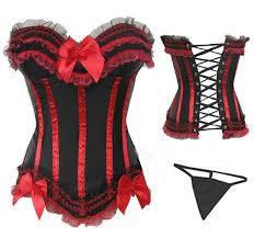 Burlesque Corset Red,  - SIZE2XL