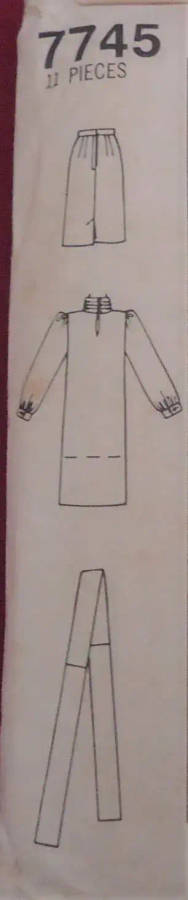 SIMPLICITY 7745 DRESS OR TUNIC + SLIM SKIRT- SIZE 10 COMPLETE SIMPLICITY 7745 DRESS  SEWING PATTERN