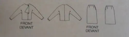 BUTTERICK 5248 TOP & SKIRT SIZE A 6-8-10 COMPLETE-ZIPLOC BAG- SEWING PATTERN