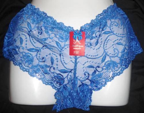 BEAUTIFUL FULL LACE BLUE BOYLEG - XL