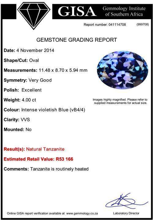 4.00ct Intense Violetish Blue (vB4/4)