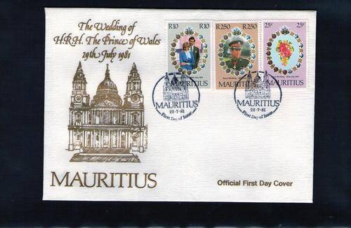 1981 - Royal Wedding - FDC - Mauritius