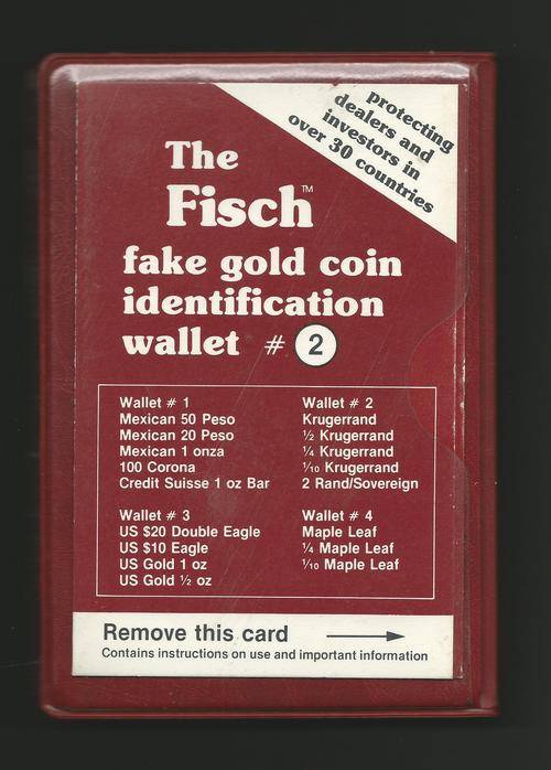 The Fish - Fake gold coin identification wallet # 2
