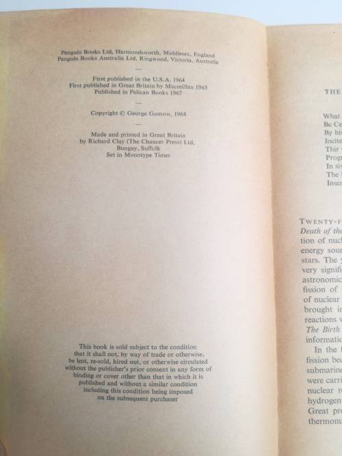 A Star called the sun ,by George Gamow ,pelican paperback