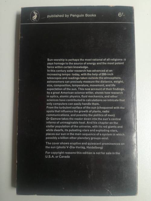 A Star called the sun ,by George Gamow ,pelican paperback