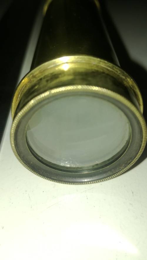 Antique Solid Brass Monocular , Extending 10cm to 40cm
