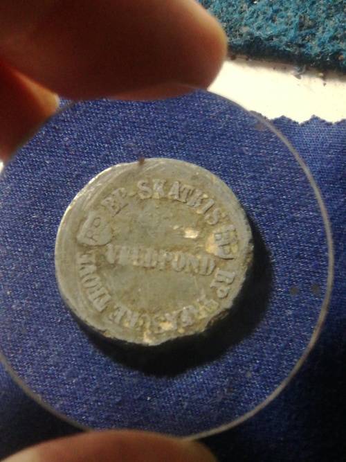 Very Rare/Collectable 1902 VELPOND BP SKATKIS TOKEN - COLLECTABLE - RARE