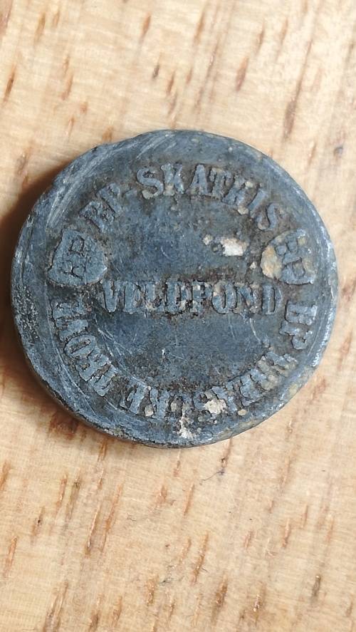 Very Rare/Collectable 1902 VELPOND BP SKATKIS TOKEN - COLLECTABLE - RARE