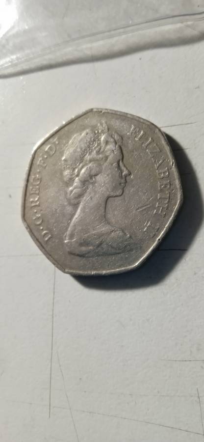 1973 Hands in Hands Euro union  50p British Coin