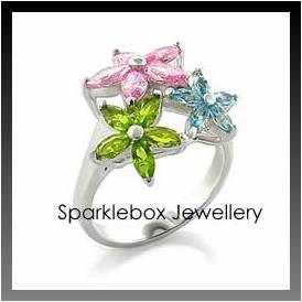 ***~BEAUTIFUL FLOWER SETTING CZ BAND RING 9~***