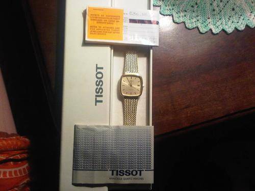 Tissot Mens Wrist Watch with date. Model E160/E.161 Gold plated, Stylist, Mineral Crystal
