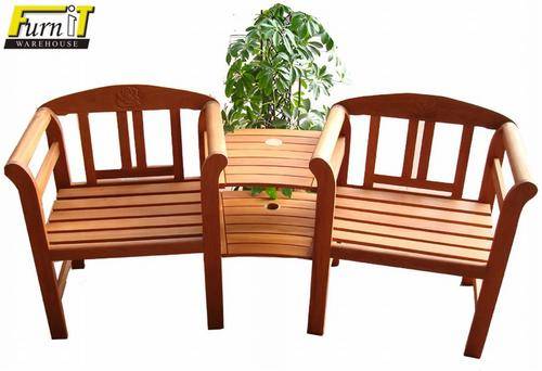 Rose LOVERS / COMPANION Bench (2 Seater) - Hardwood - Outdoor / Indoor