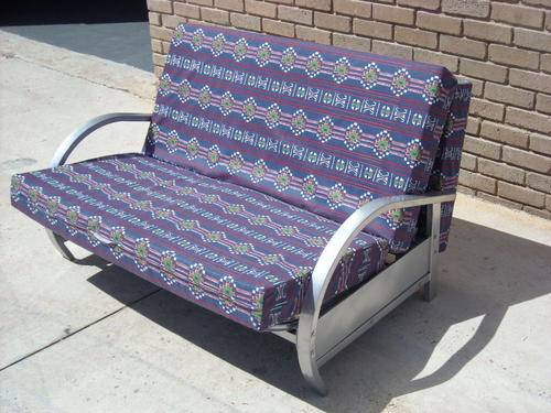 Sleeper Couch (2 seater / Lounger / 'double" bed) - metal frame only - mattress excluded