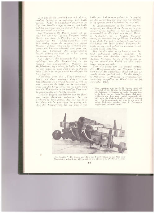 BLOEDRIVIER SE EEUFEES GEDENKBOEK 16 DESEMBER 1938