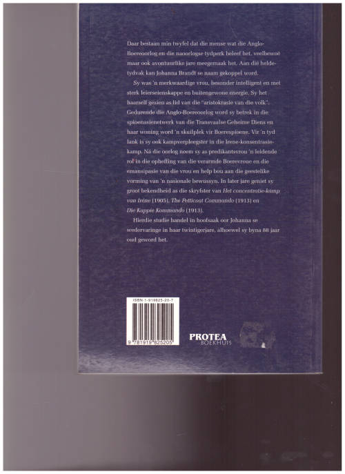 JOHANNA BRANDT EN DIE KRITIEKE JARE IN DIE TRANSVAAL 1899-1908