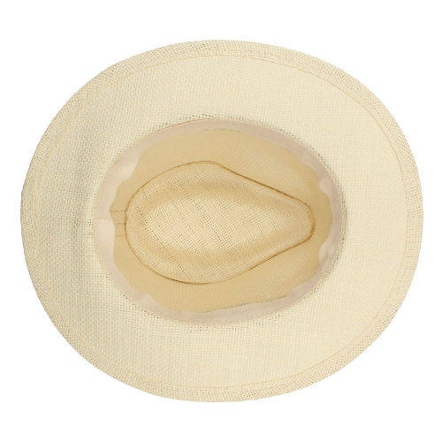 Panama fedora Summer Beach straw cream white sun hat
