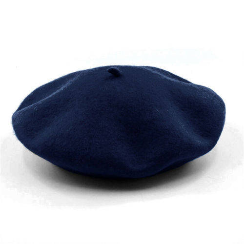 Beret Hat for Women Trendy French Style winter Solid Color Beanie Caps Warm in black,red, green