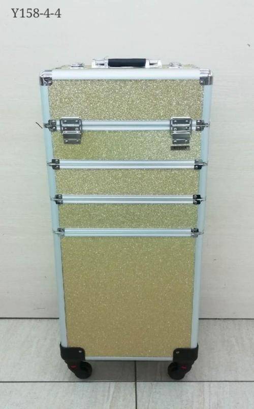 (PARIS) Toiletry cosmetics Makeup bag travel 4 in 1 Trolley Portable Professional Cosmetic Travel