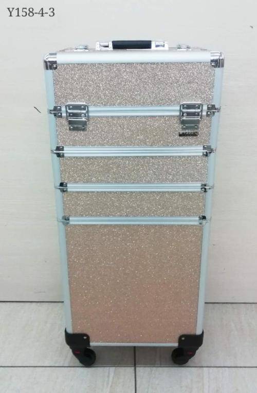 (PARIS) Toiletry cosmetics Makeup bag travel 4 in 1 Trolley Portable Professional Cosmetic Travel
