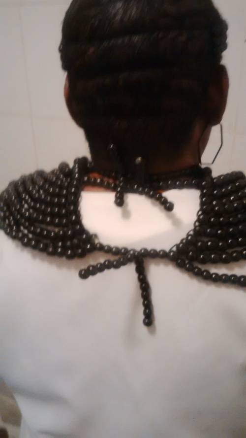 (FREE DELIVERY) 3 IN 1 Cleopatra african zulu xhosa handmade beaded Necklace, bracelet headnecklace
