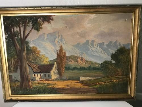 Original oil on canvas painting signed by JL FOURE size 83CM by 59CM