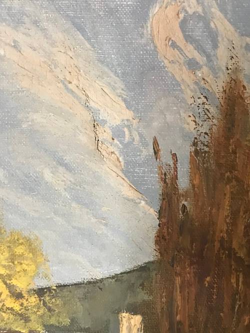 Original oil on canvas painting signed by JL FOURE size 83CM by 59CM