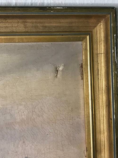Original oil on canvas painting signed by JL FOURE size 83CM by 59CM
