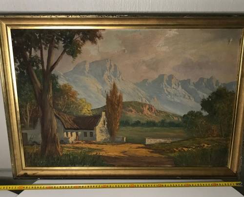 Original oil on canvas painting signed by JL FOURE size 83CM by 59CM
