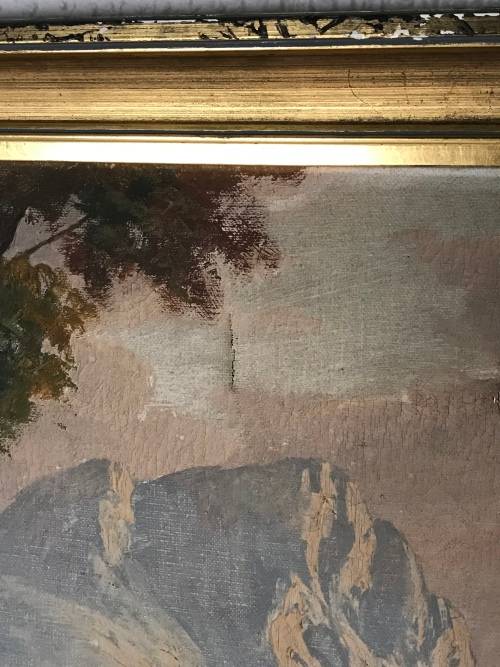 Original oil on canvas painting signed by JL FOURE size 83CM by 59CM