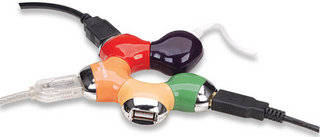 Manhattan USB 4 Port Flower Hub