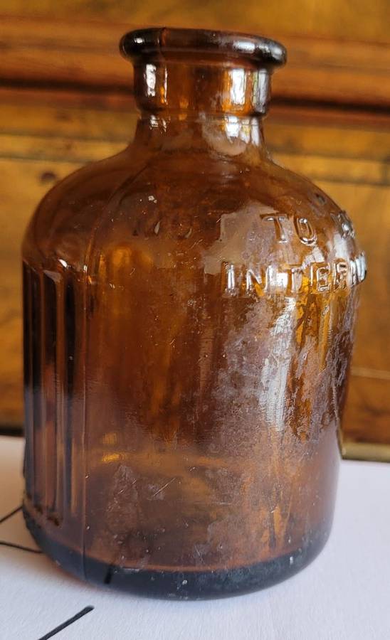 Antique collectable poison bottles