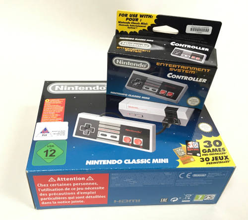 Nintendo Classic Mini, with an Official Second Controller, and two 8BitDo Retro Receivers