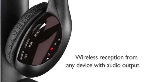 WIRELESS EARPHONES AUDIO---MP3---TV---PC---CD---DVD...NEW...   5in1 Set