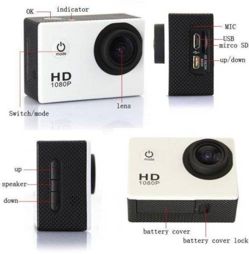 FULL HD 1080p Action  Sports Camcorder....Waterproof up to 30 M