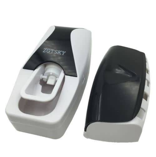 Automatic Toothpaste Dispenser + Toothbrush Holder