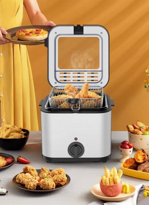 Multifunctional Electric Deep Fryer - Stainless Steel