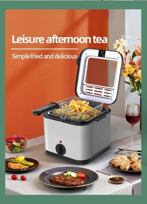Multifunctional Electric Deep Fryer - Stainless Steel