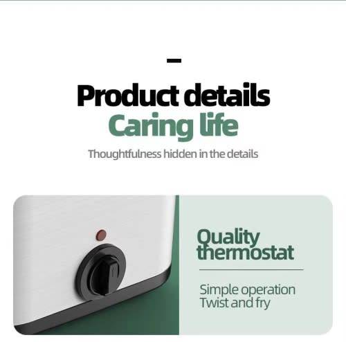 Multifunctional Electric Deep Fryer - Stainless Steel