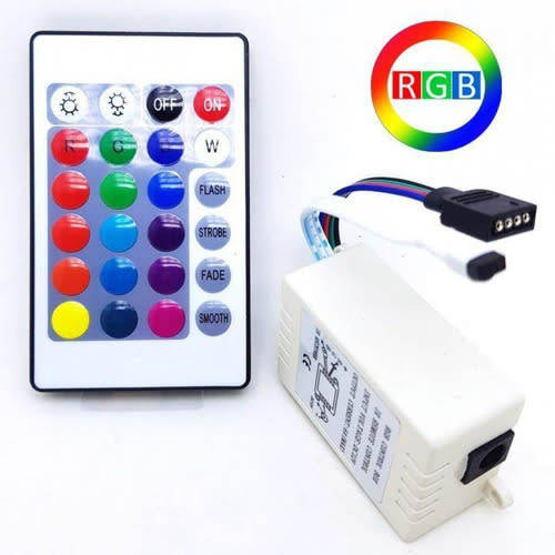 12V Infrared 16 Colours RGB LED Strip Remote Controller