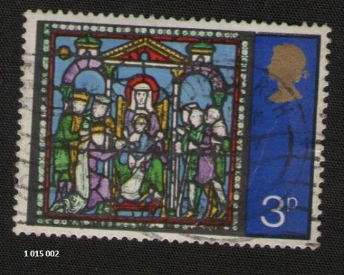 Great Britain used :1971 Christmas Stamps * 3 p* Adoration of the Kings