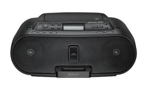 SONY ZSS21P BLACK BOOMBOX CD IPOD DOCK W/ REMOTE