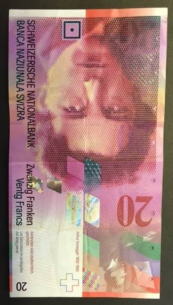 Switzerland 20 Francs 2012 A Honegger
