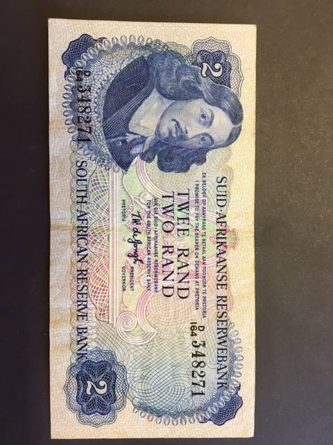 South Africa Two Rand TW de Jongh 3rd Issue 1976