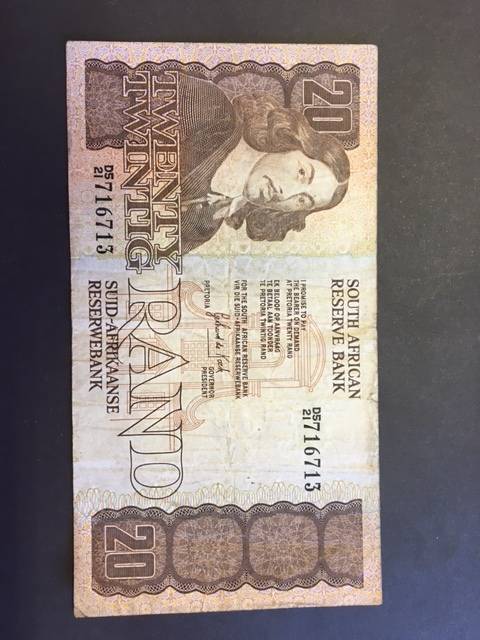 South Africa Twenty Rand GPC de Kock 3rd Issue 1984
