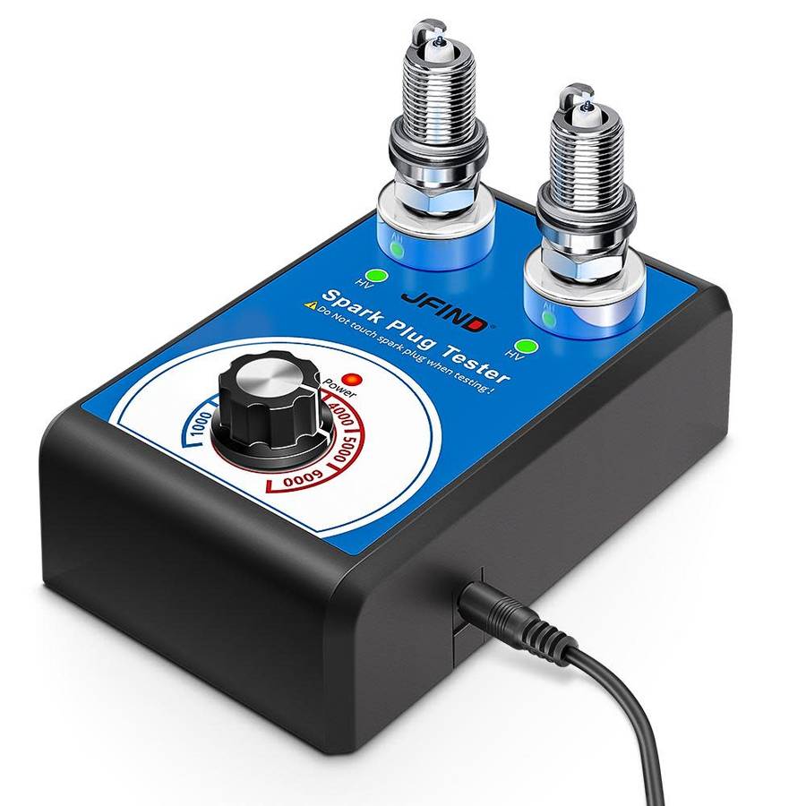 Car Spark Plug Tester with Auto Double Hole Detector Ignition Plug Analyzer 110V 220V/12V Vehicle